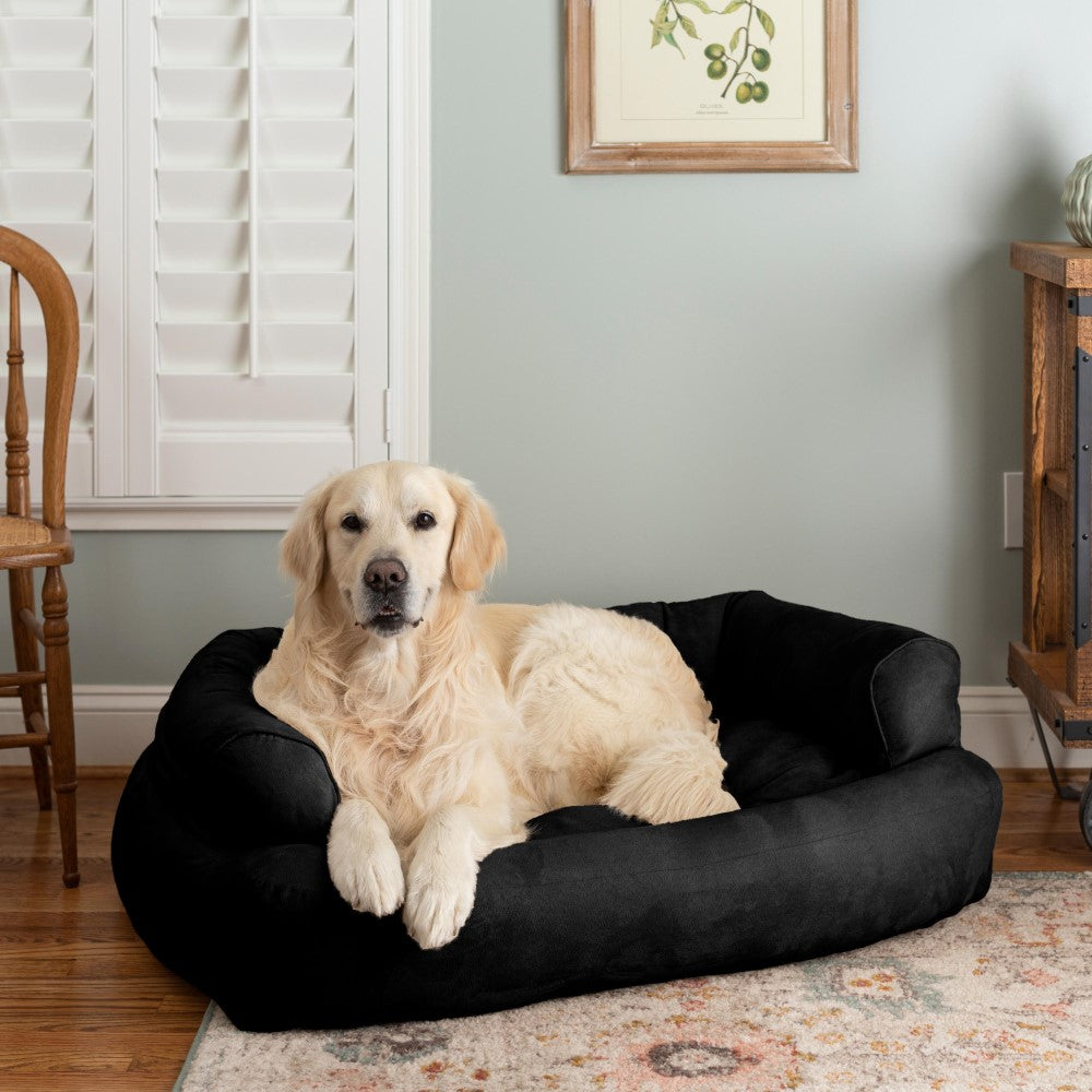 Overstuffed Sofa - Sm - Black