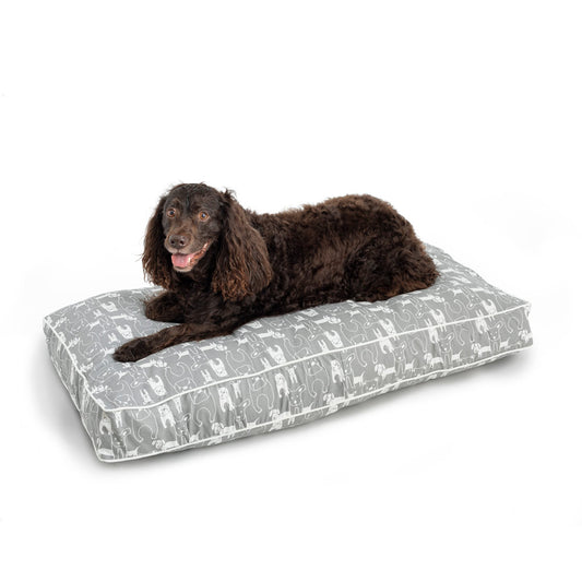P & P 21X36 Rect - Med - Pedigree Storm/White Cord
