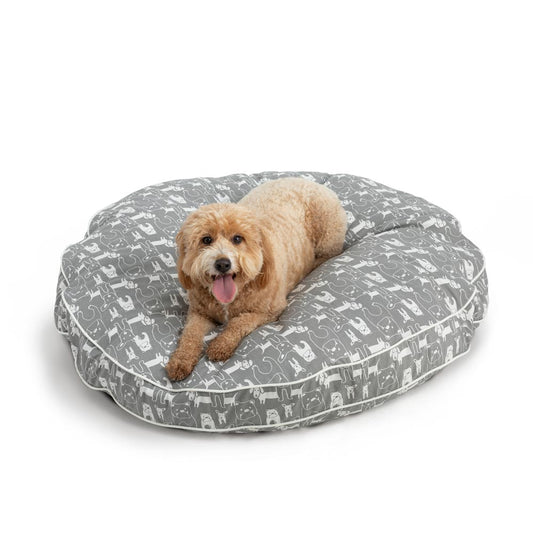 P & P - 25In  Round - Sm - Pedigree Storm/White Cord