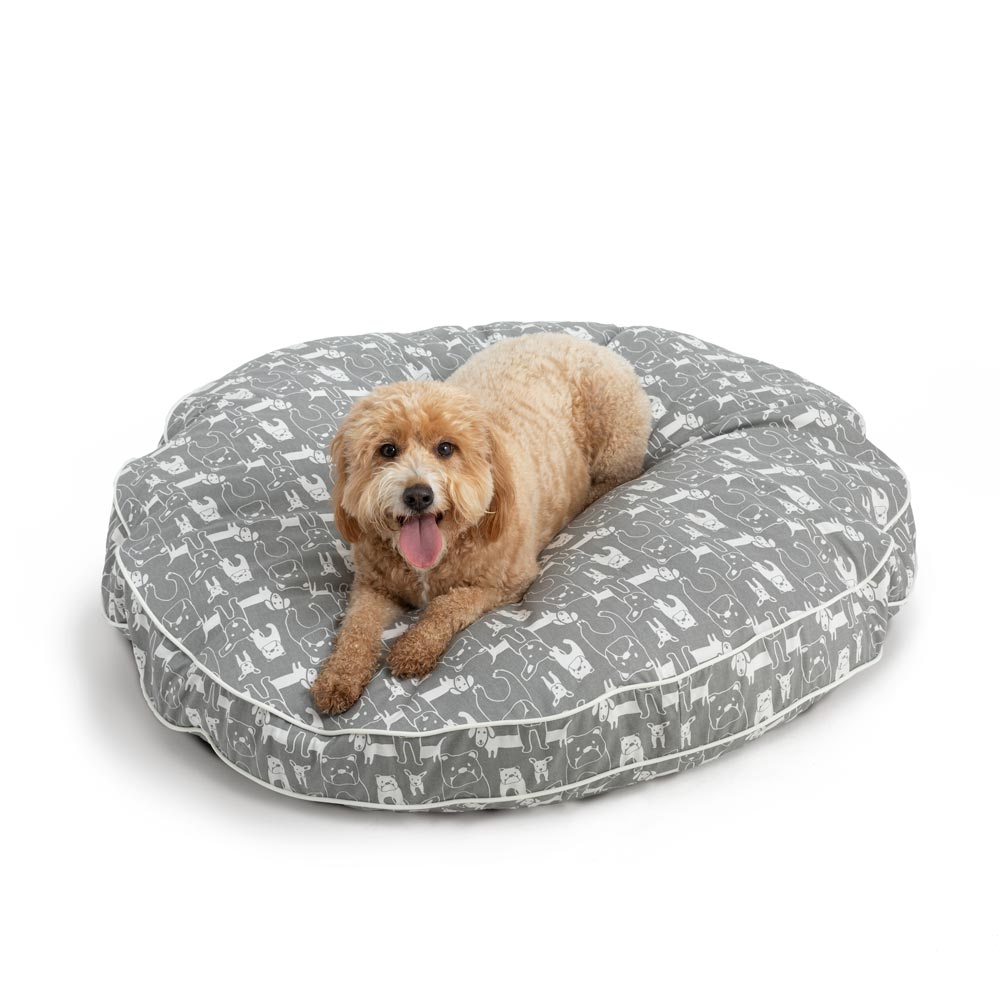 P & P - 35In  Round - Med - Pedigree Storm/White Cord