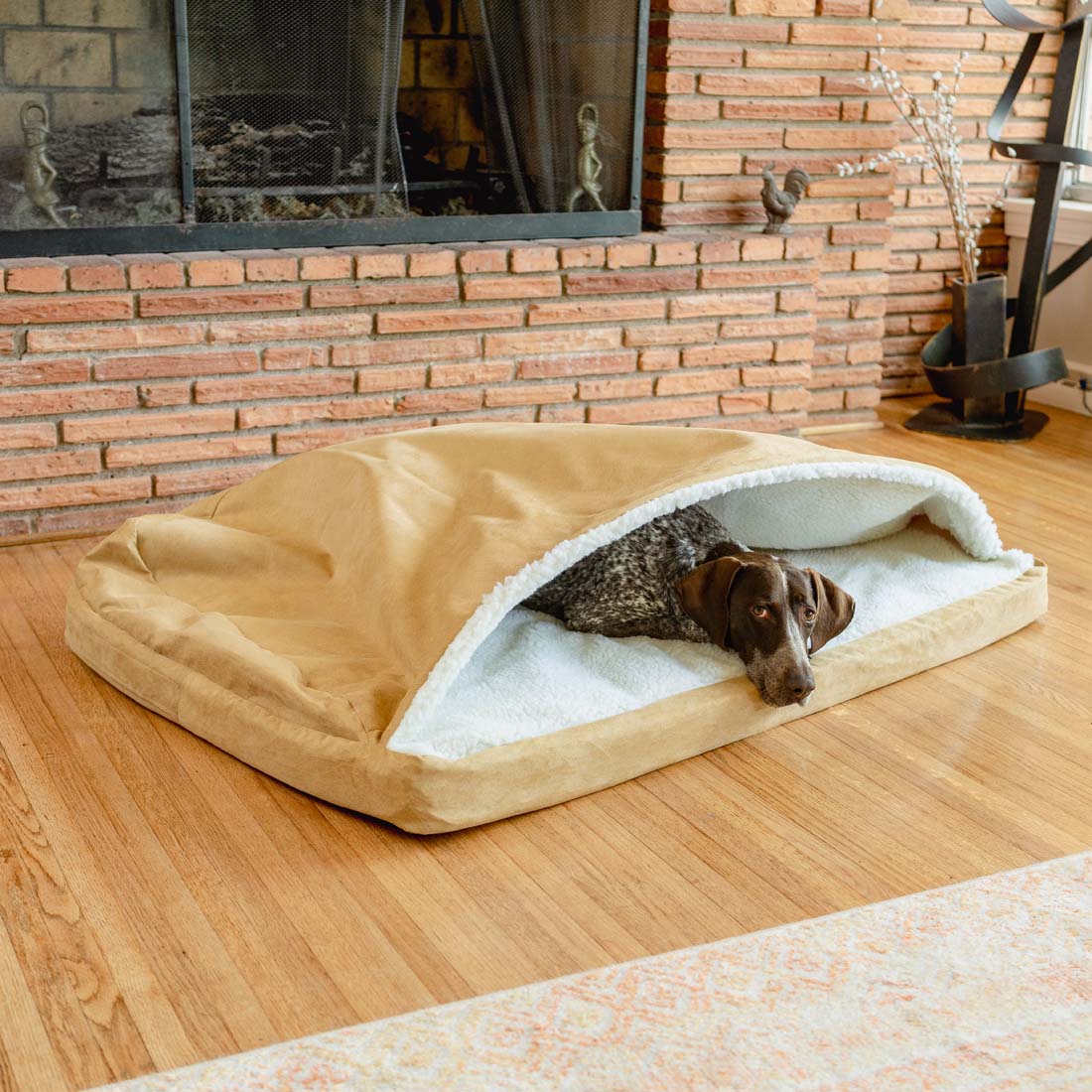 Cozy Orthopedic Rectangle Cave - Xl - Camel