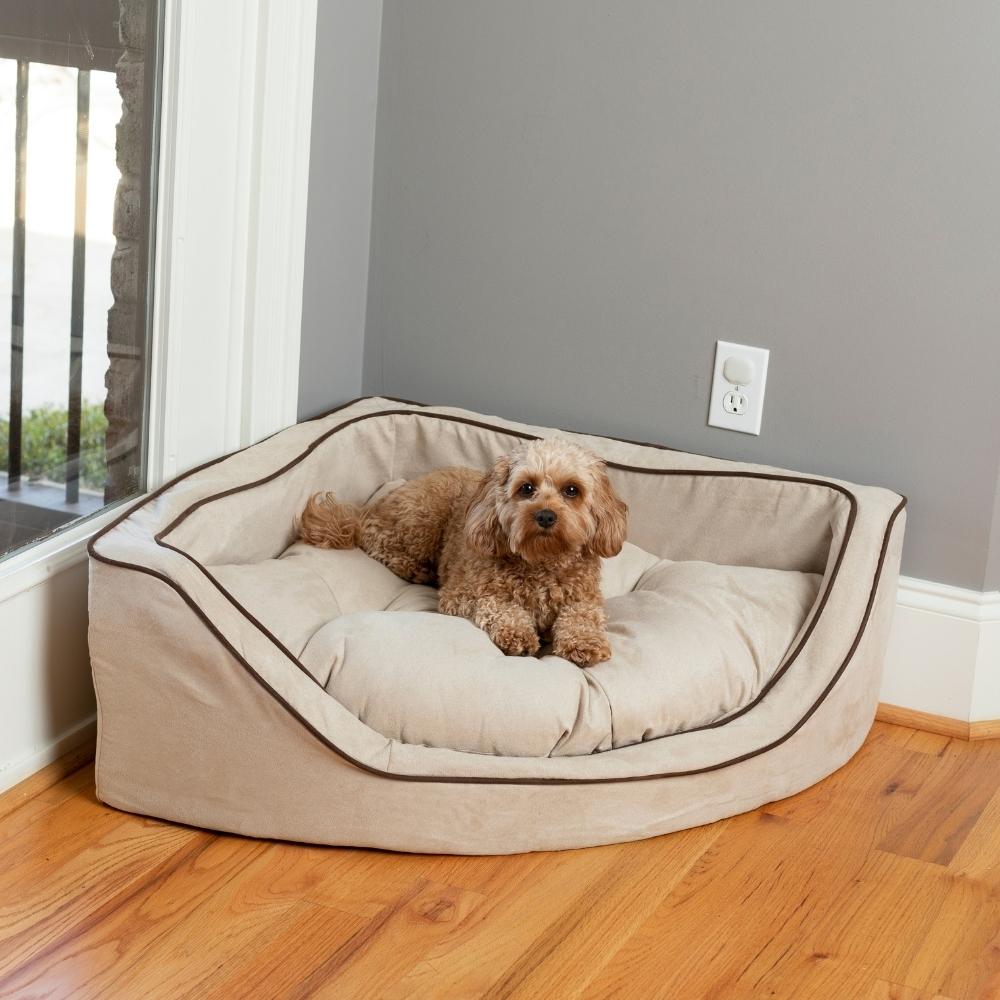 Corner Bed - Lg (29X29) - Buckskin/Java