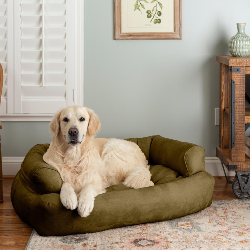 Overstuffed Sofa - Xl - Olive