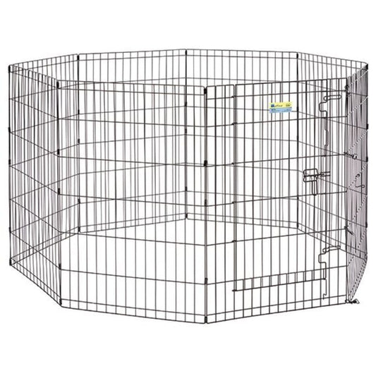 Midwest Black Contour Exercise Pen for Dogs, 36" H, Medium