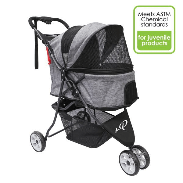 Petique Grey Glacier Pet Dog Stroller