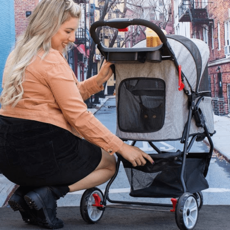 Petique Grey Glacier Pet Dog Stroller
