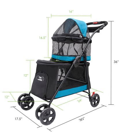 Double Decker Pet Stroller For Dogs Cats Or Other Animals